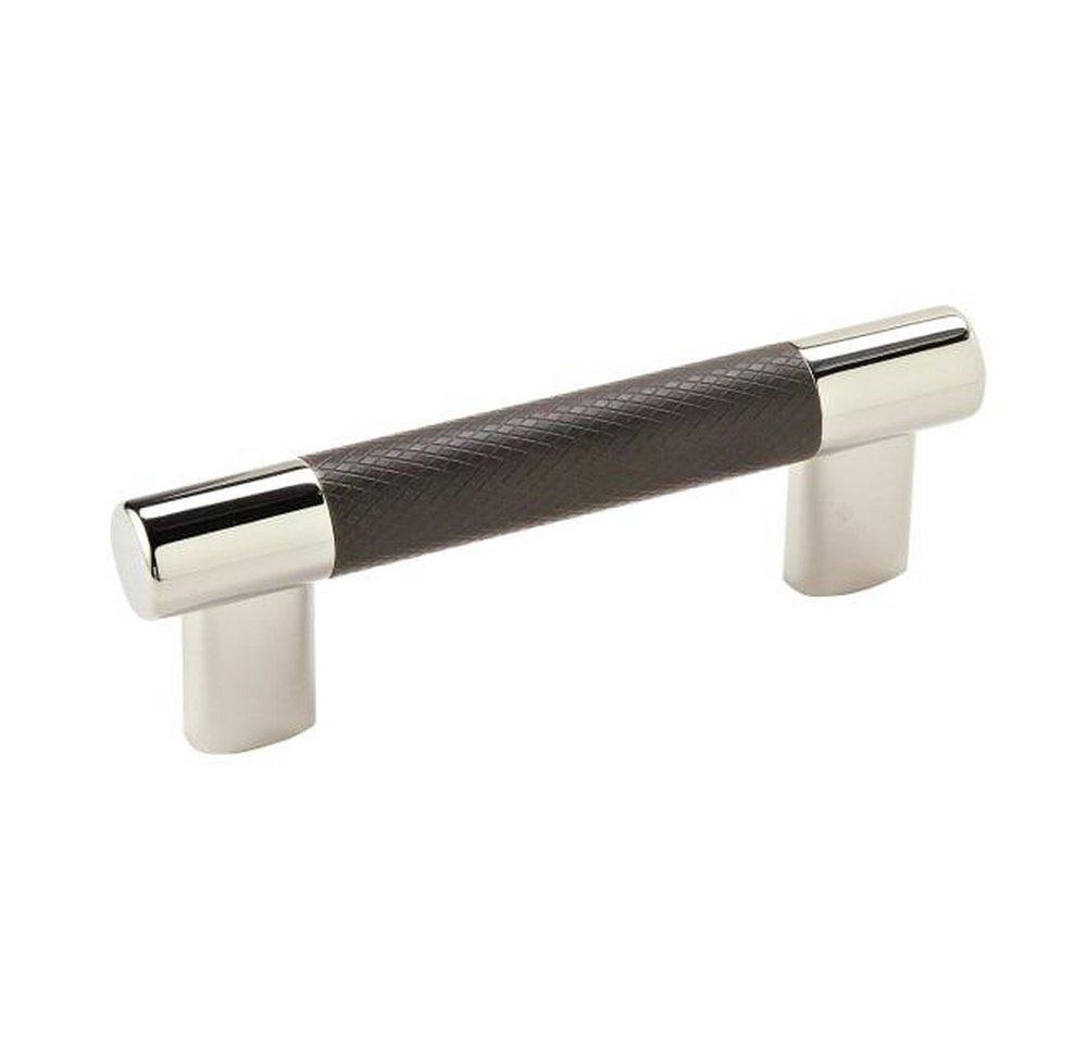 Amerock Polished Nickel/Black Bronze 3 & 3-3/4 in. Center-to-Center Pull 