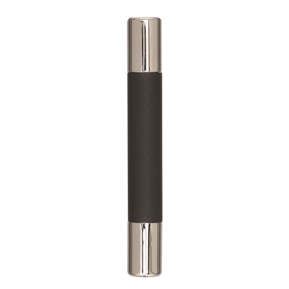 Amerock Polished Nickel/Black Bronze Esquire 3in & 3-3/4 in (76mm & 96 mm) Center-to-Center Polished Nickel/Black Bronze Cabinet Pull 