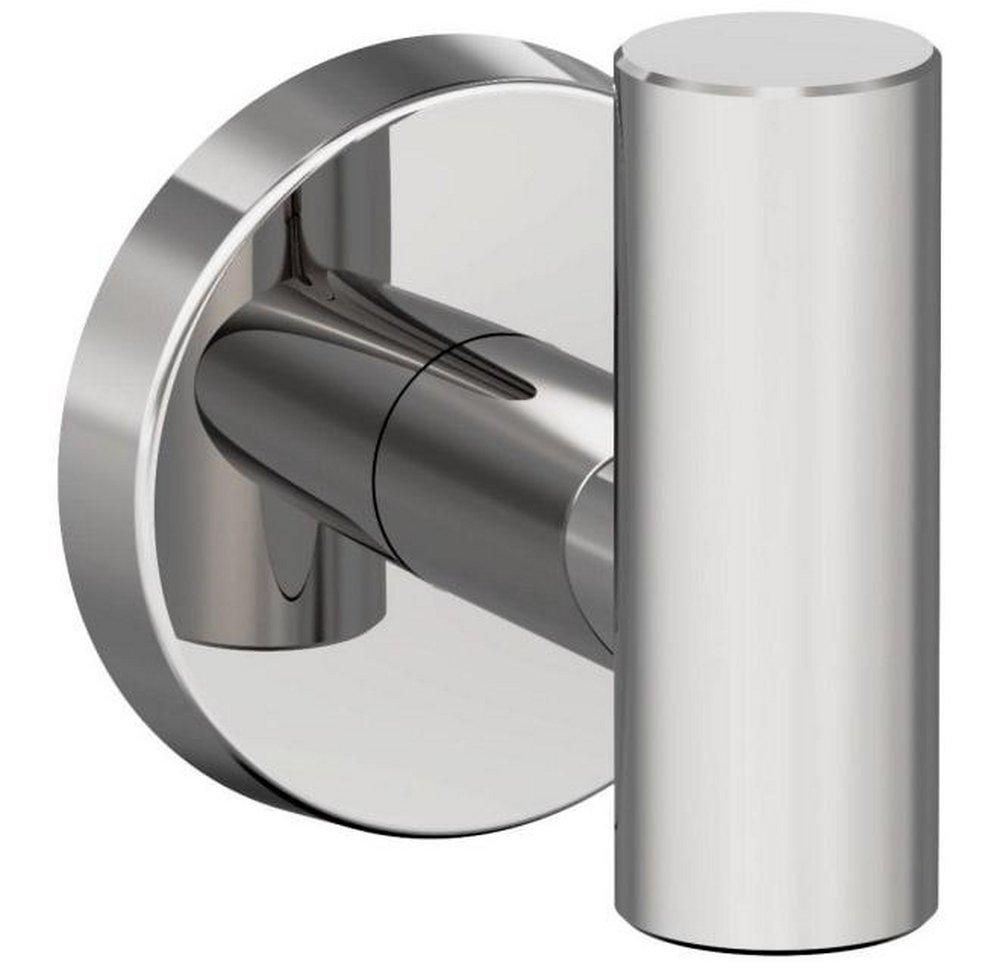 Arrondi Single Robe Hook in Polished Stainless Steel 