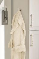 Arrondi Single Robe Hook in Polished Stainless Steel 