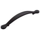 5-1/16 in. Center-to-Center Cabinet Pull in Flat Black