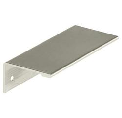 3 in. Center to Center Finger Tab Cabinet / Drawer Pull in Satin Nickel