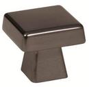 1-3/16 in. Square Knob in Gunmetal