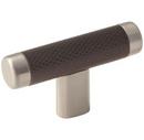 5/8 in. Knob in Satin Nickel/Oil-Rubbed Bronze