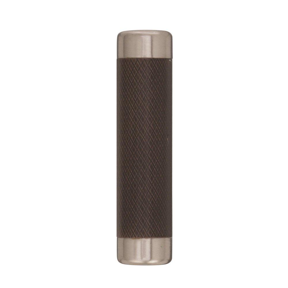 Amerock Satin Nickel/Oil Rubbed Bronze Esquire 2-5/8 in (67 mm) Length Satin Nickel/Oil-Rubbed Bronze Cabinet Knob 