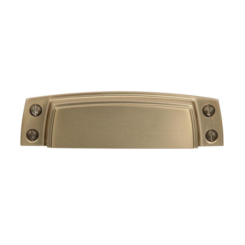 Highland Ridge 3-1/2 in (89 mm) Center-to-Center Golden Champagne Cabinet Cup Pull 