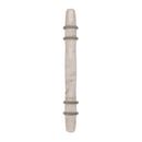 Carrione 3-3/4 in (96 mm) Center-to-Center Marble White/Satin Nickel Cabinet Pull 