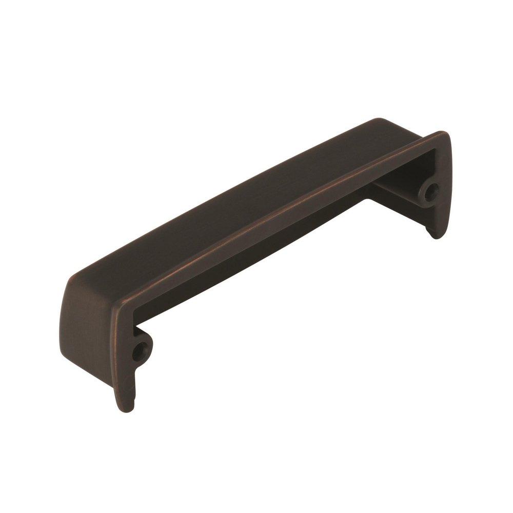 Amerock Oil Rubbed Bronze Kane 3-3/4 in (96 mm) Center-to-Center Oil-Rubbed Bronze Cabinet Cup Pull 