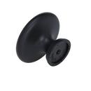 Amerock Flat Black 1-3/4 in. Round Knob 