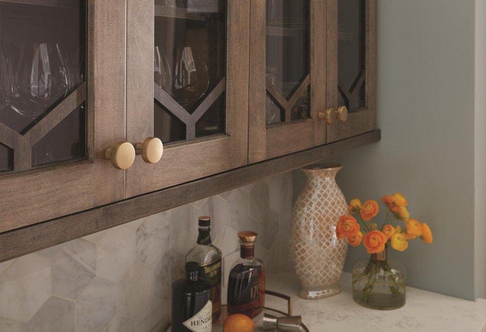 Amerock Golden Champagne 1-5/16 in. Knob 