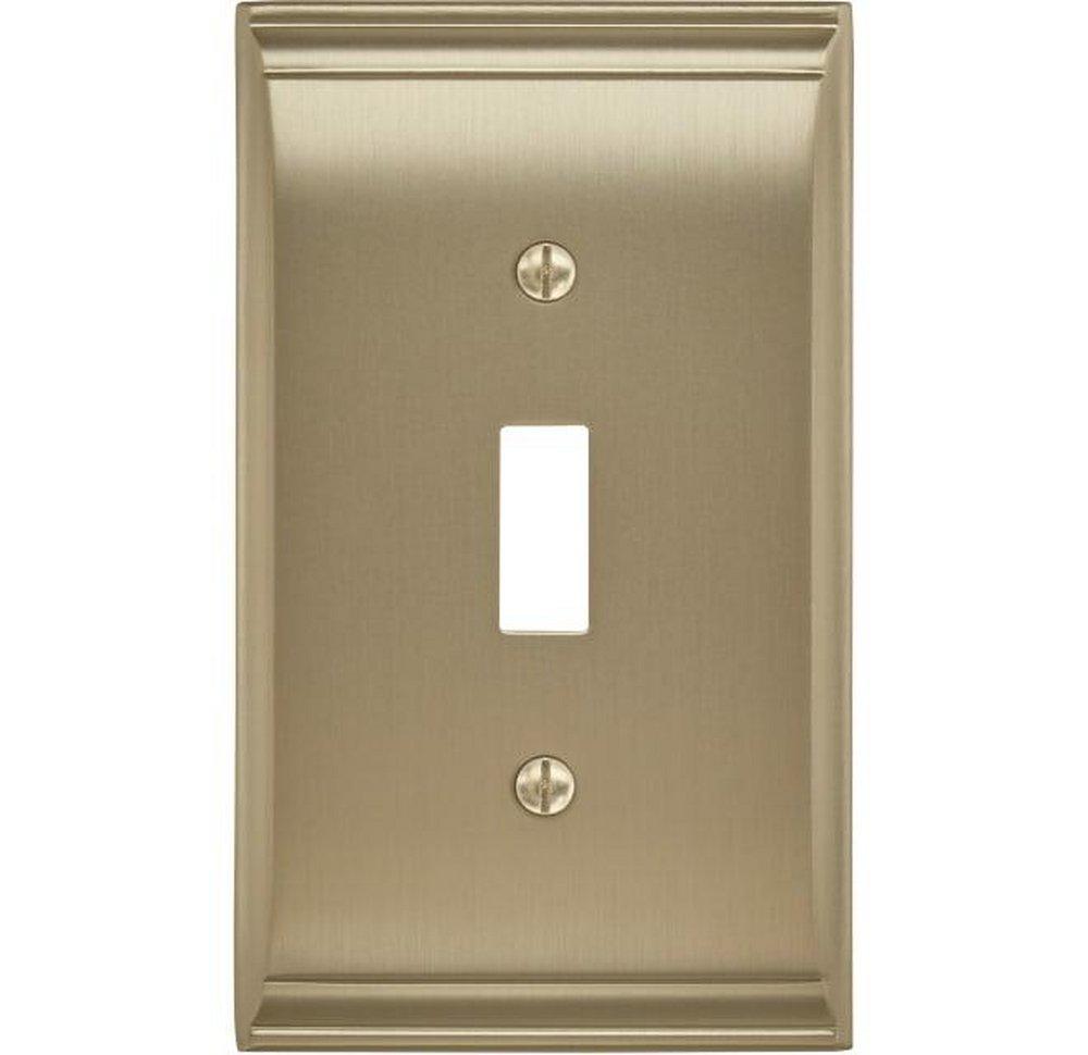 Amerock Golden Champagne 1 Toggle Wall Plate 