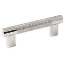 3-3/4 in. Center-to-Center Cabinet Pull in  Polished Nickel/Stainless Steel