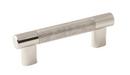 3 & 3-3/4 in. Center-to-Center Pull in Polished Nickel/Stainless Steel