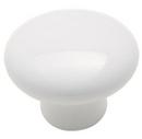Amerock White 1-1/4 in. Knob 