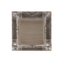 Amerock Clear/Antique Silver Abernathy 1-1/16 in (27 mm) Length Clear/Antique Silver Cabinet Knob 