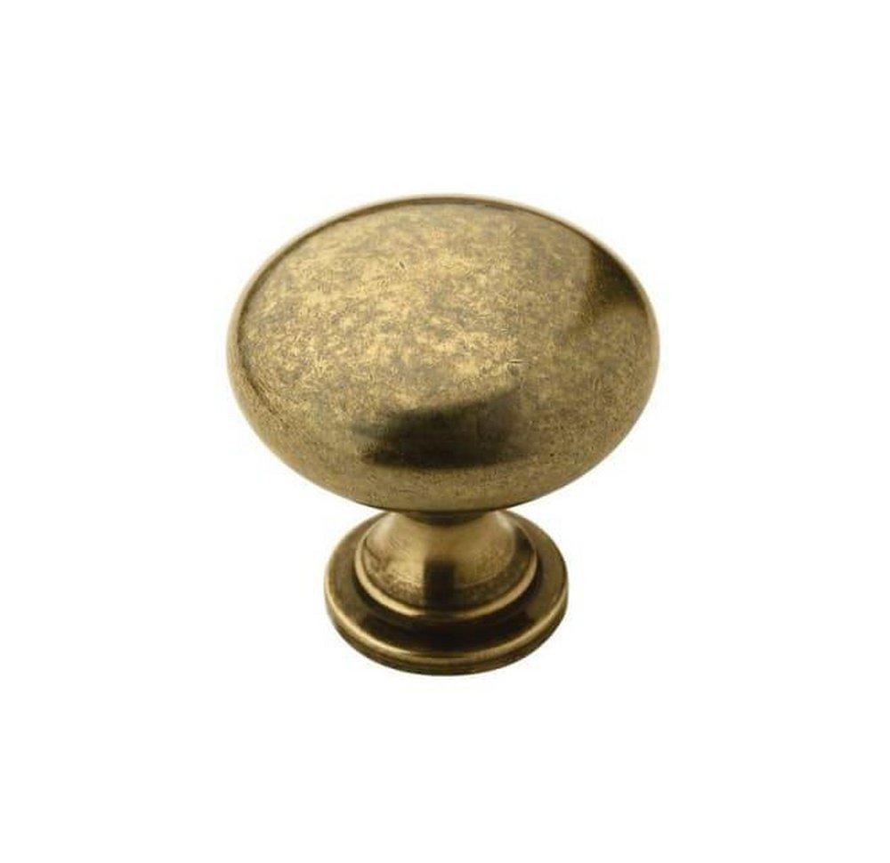Amerock Burnished Brass 1-1/4 in. Knob 