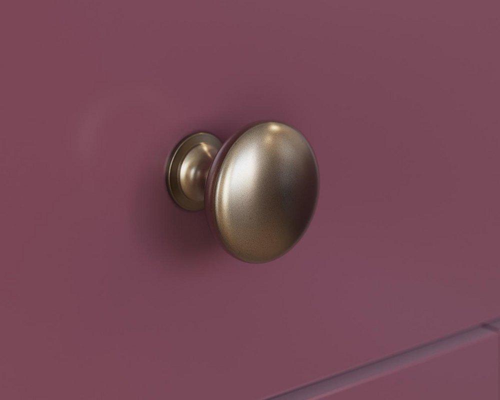 Amerock Burnished Brass 1-1/4 in. Knob 