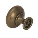 Amerock Burnished Brass Allison Value 1-1/4 in (32 mm) Diameter Burnished Brass Cabinet Knob 