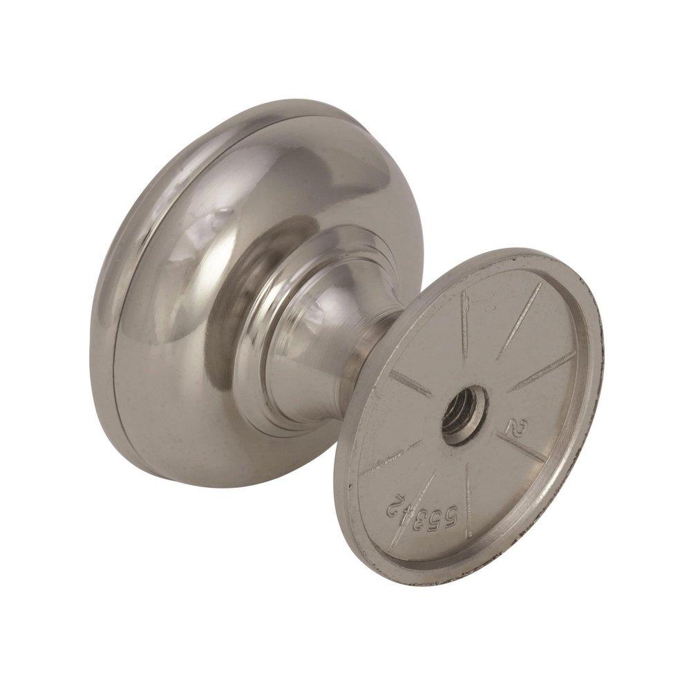 Amerock Polished Nickel Revitalize 1-1/4 in (32 mm) Diameter Polished Nickel Cabinet Knob 