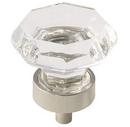 1-5/16 in. Knob in Clear/Polished Nickel