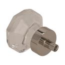 Amerock Clear 1-5/16 in (33 mm) Diameter Clear/Polished Nickel Cabinet Knob 