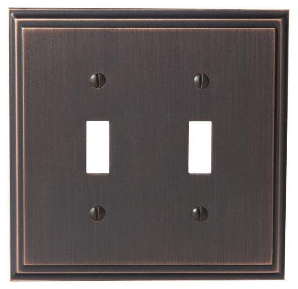 Amerock Oil Rubbed Bronze 2 Toggle Wall Plate 