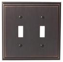 Amerock Oil Rubbed Bronze 2 Toggle Wall Plate 