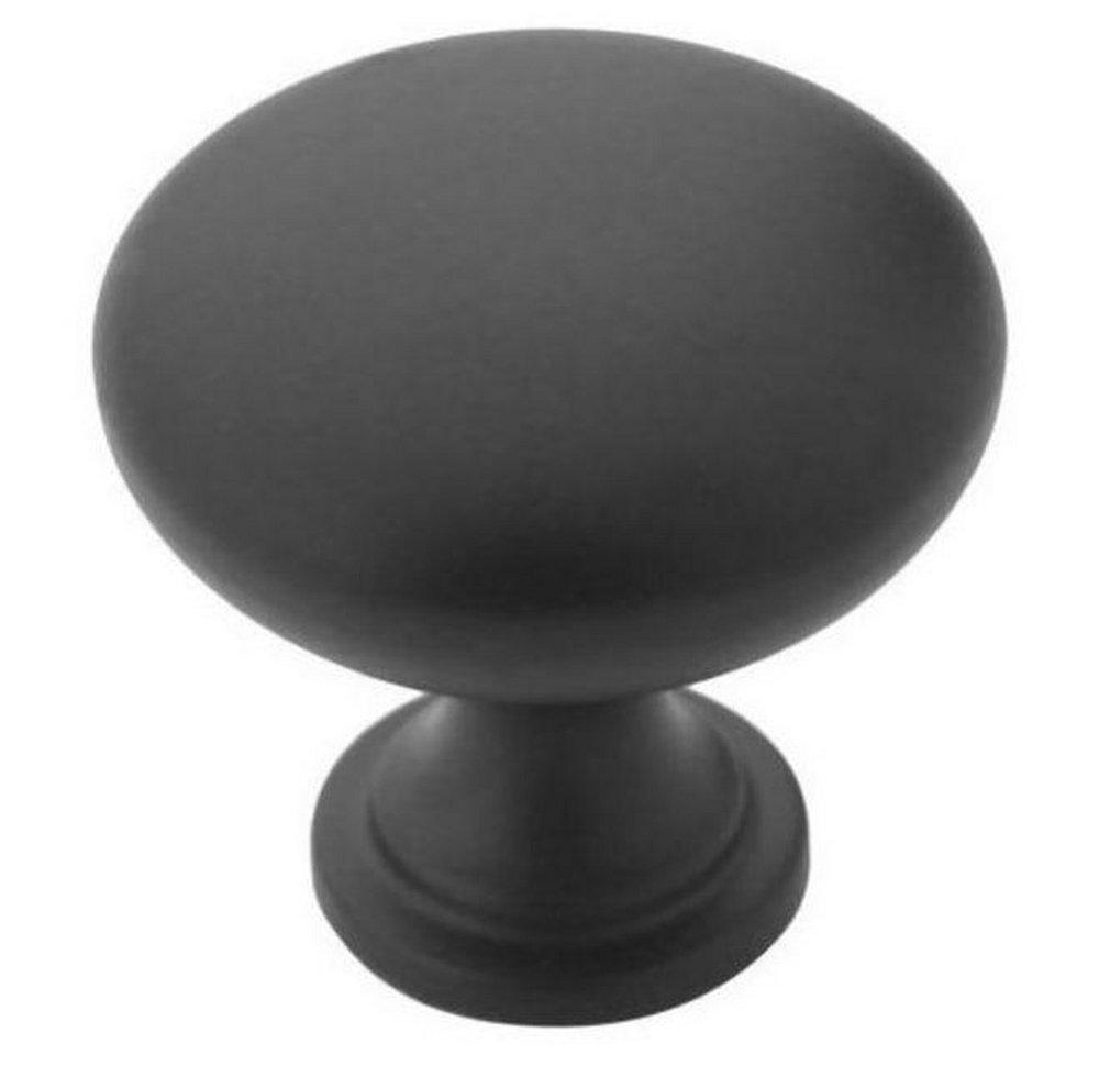 Amerock Flat Black 1-1/4 in. Knob 