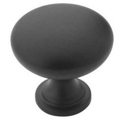 1-1/4 in. Cabinet Knob in Flat Black