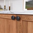 Amerock Matte Black 1-1/4 in. Knob 