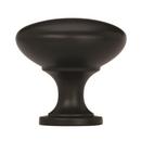 Amerock Flat Black Allison Value 1-1/4 in (32 mm) Diameter Flat Black Cabinet Knob 