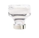 1-3/8 in. Knob in Clear/Polished Nickel