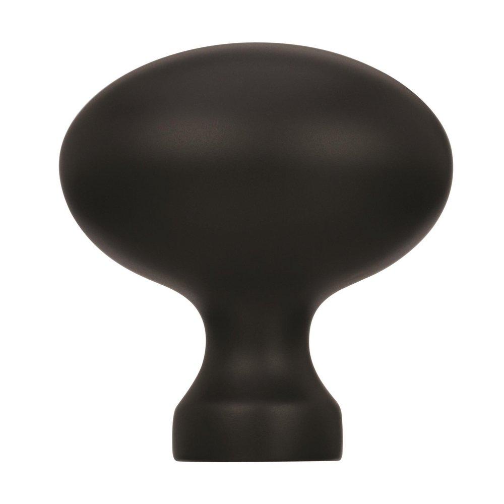Amerock Flat Black Allison Value 1-3/8 in (35 mm) Length Flat Black Cabinet Knob 