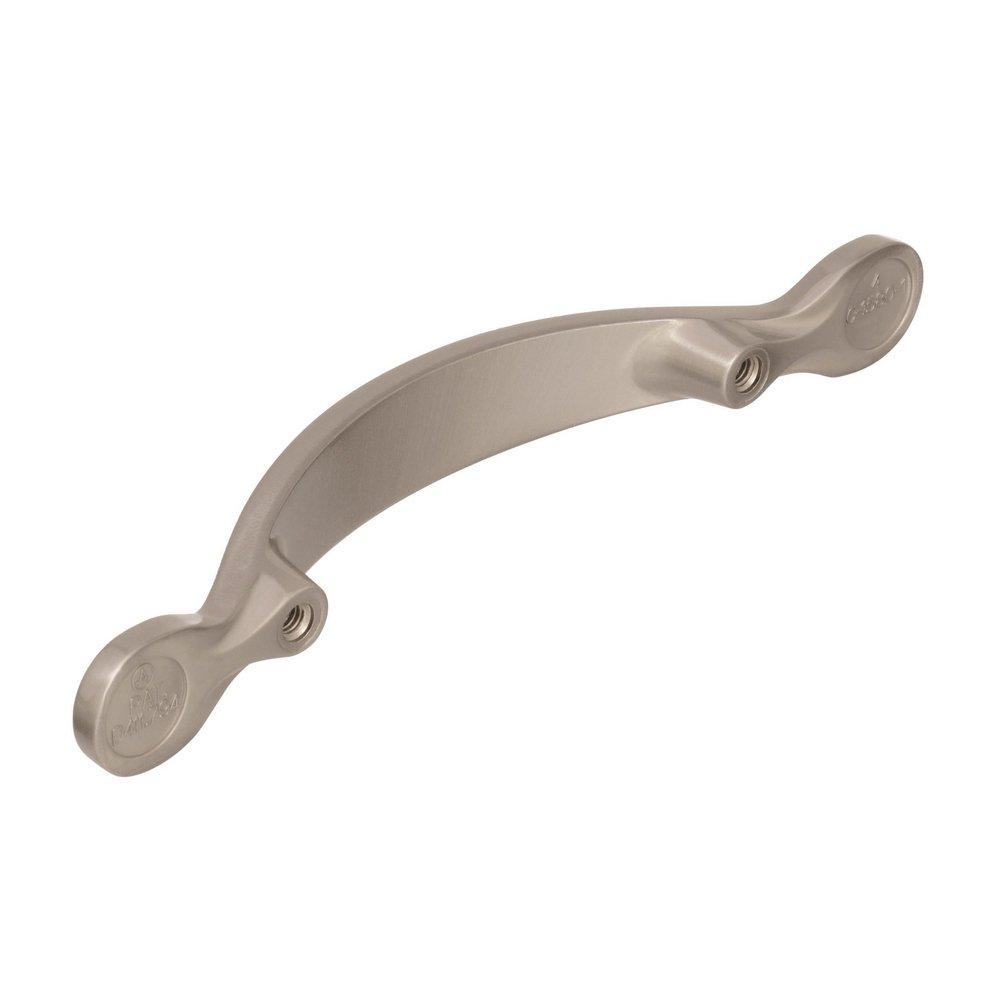 Amerock Satin Nickel Nature's Splendor 3 in (76 mm) Center-to-Center Satin Nickel Cabinet Pull 