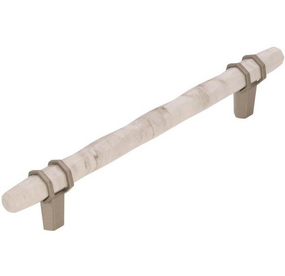 Amerock Marble White 6-5/16 in. Center-to-Center Pull 
