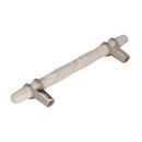 Carrione 5-1/16 in (128 mm) Center-to-Center Marble White/Polished Nickel Cabinet Pull 