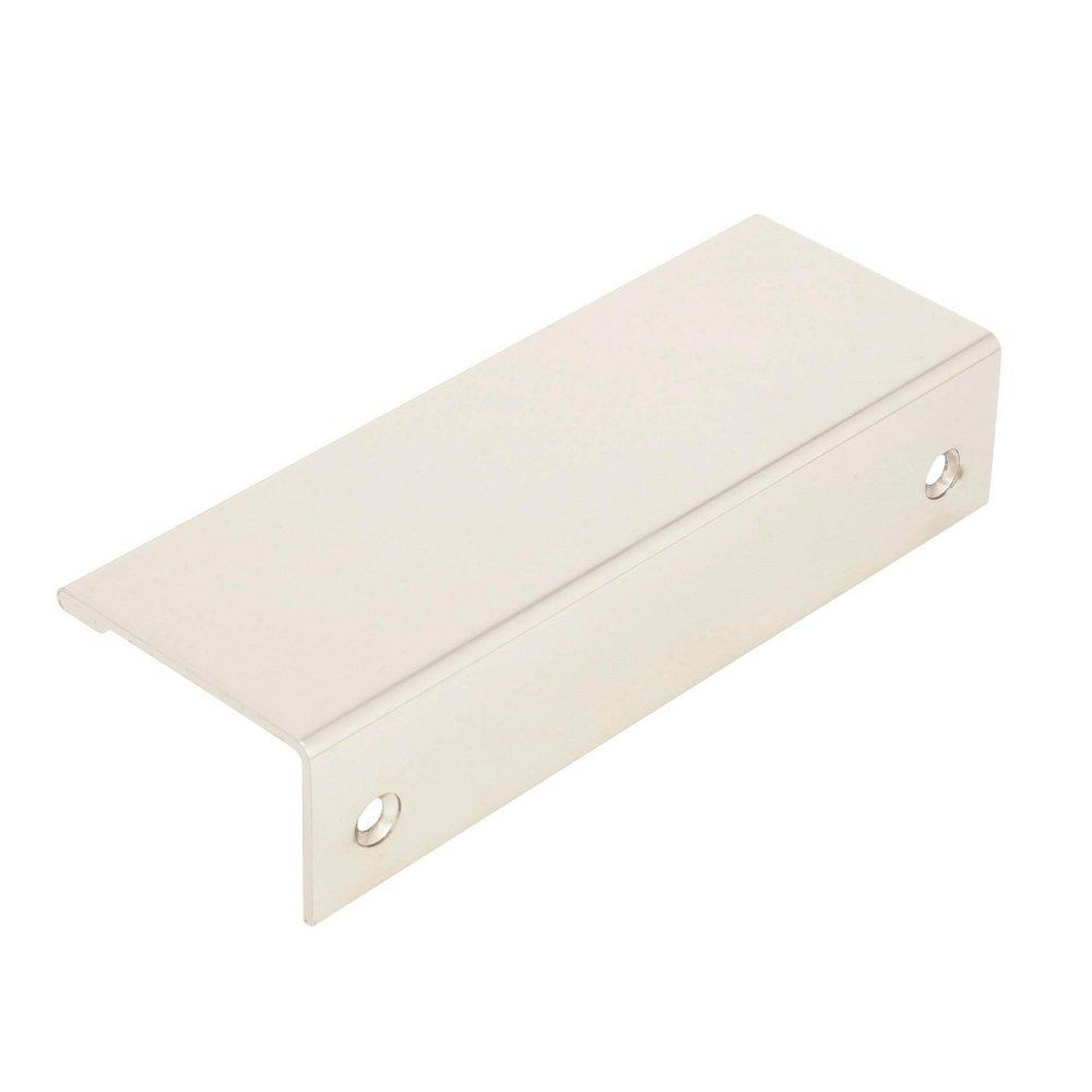 Amerock Polished Nickel Edge Pull 3-3/4 in (96 mm) Center-to-Center Polished Nickel Cabinet Pull 