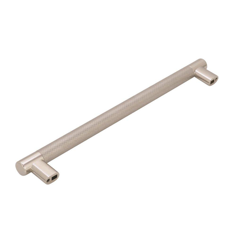 Amerock Polished Nickel/Stainless Steel Esquire 10-1/16 in (256 mm) Center-to-Center Polished Nickel/Stainless Steel Cabinet Pull 
