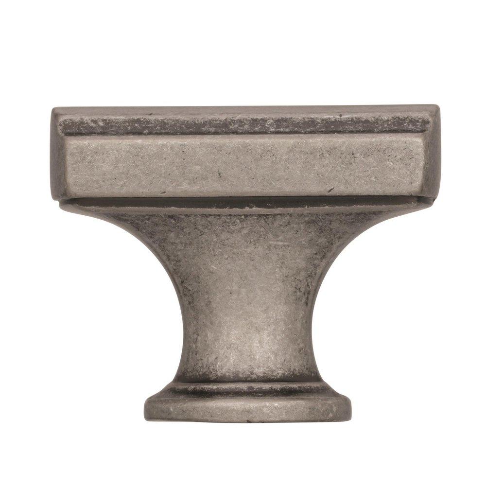 Amerock Aged Pewter Highland Ridge 1-3/8 in (35 mm) Length Aged Pewter Cabinet Knob 