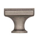 Amerock Aged Pewter Highland Ridge 1-3/8 in (35 mm) Length Aged Pewter Cabinet Knob 