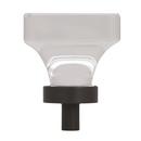 Amerock Clear/Oil Rubbed Bronze Glacio 1-3/8 in (35 mm) Length Clear/Oil-Rubbed Bronze Cabinet Knob 
