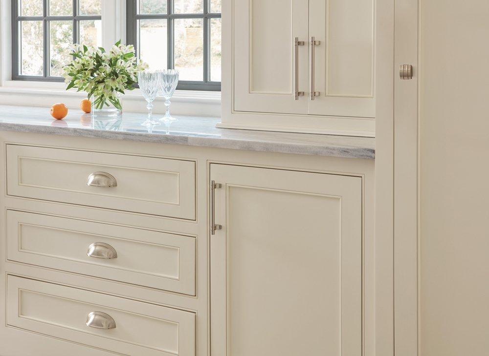 Amerock Satin Nickel Davenport 3-3/4 in (96 mm) Center-to-Center Satin Nickel Cabinet Pull 