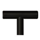Amerock Black Bronze Bar Pulls 1-15/16 in (49 mm) Length Black Bronze Cabinet Knob 