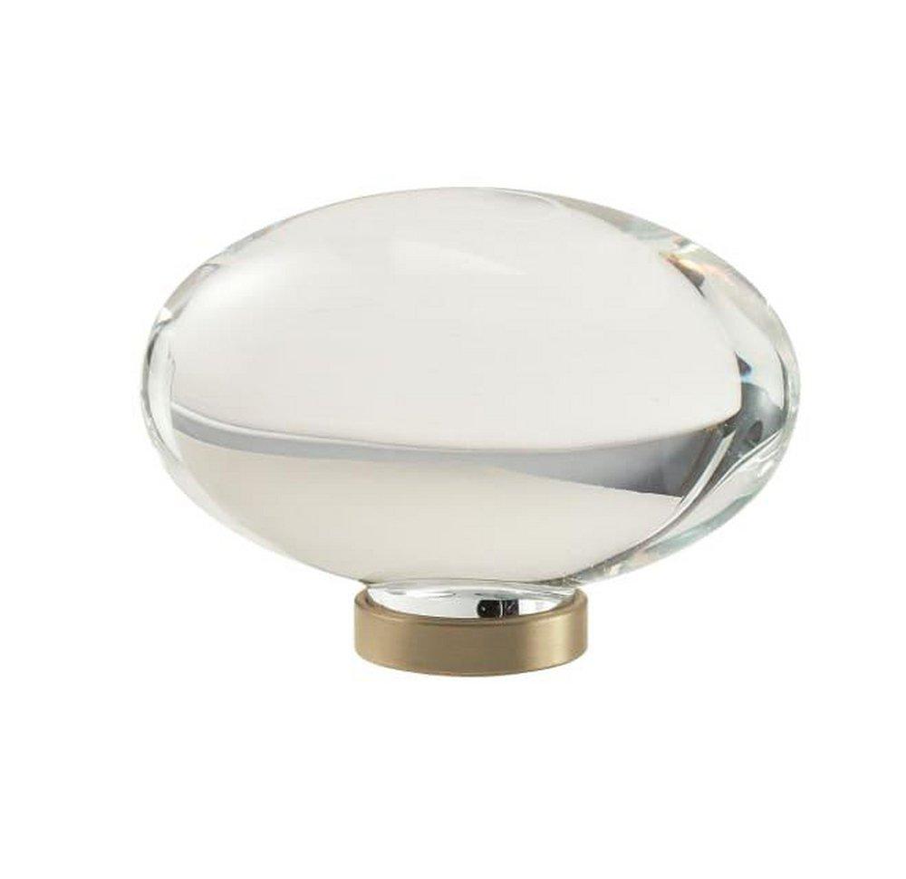 Amerock Clear/Golden Champagne 1 in. Knob 