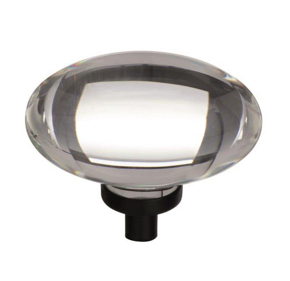 Amerock Clear/Black Bronze 1 in. Knob 