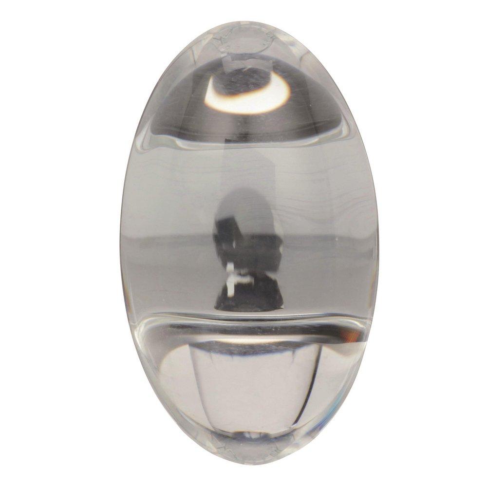 Glacio 1-3/4 in (44 mm) Length Clear/Black Bronze Cabinet Knob 
