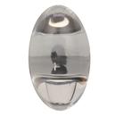 Glacio 1-3/4 in (44 mm) Length Clear/Black Bronze Cabinet Knob 