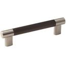 Amerock Satin Nickel/Oil Rubbed Bronze 5-1/16 in. Center-to-Center Pull 
