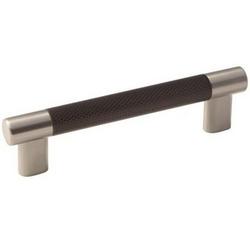 5-1/16 in. Center-to-Center Cabinet Pull in Satin Nickel/Oil Rubbed Bronze