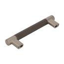 Amerock Satin Nickel/Oil Rubbed Bronze Esquire 5-1/16 in (128 mm) Center-to-Center Satin Nickel/Oil-Rubbed Bronze Cabinet Pull 